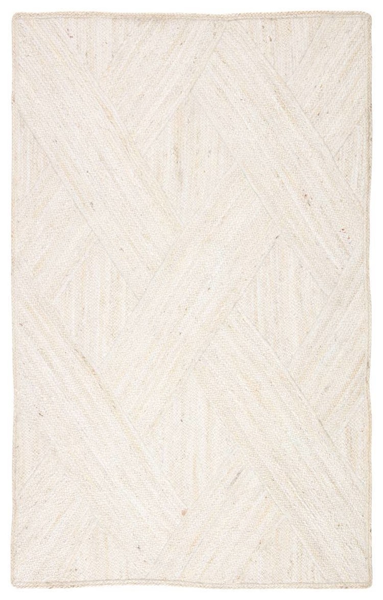 Genoa Bay Jute Rug in Oyster Shell