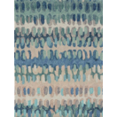 Paint Chip Blue Micro Hooked Wool Rug