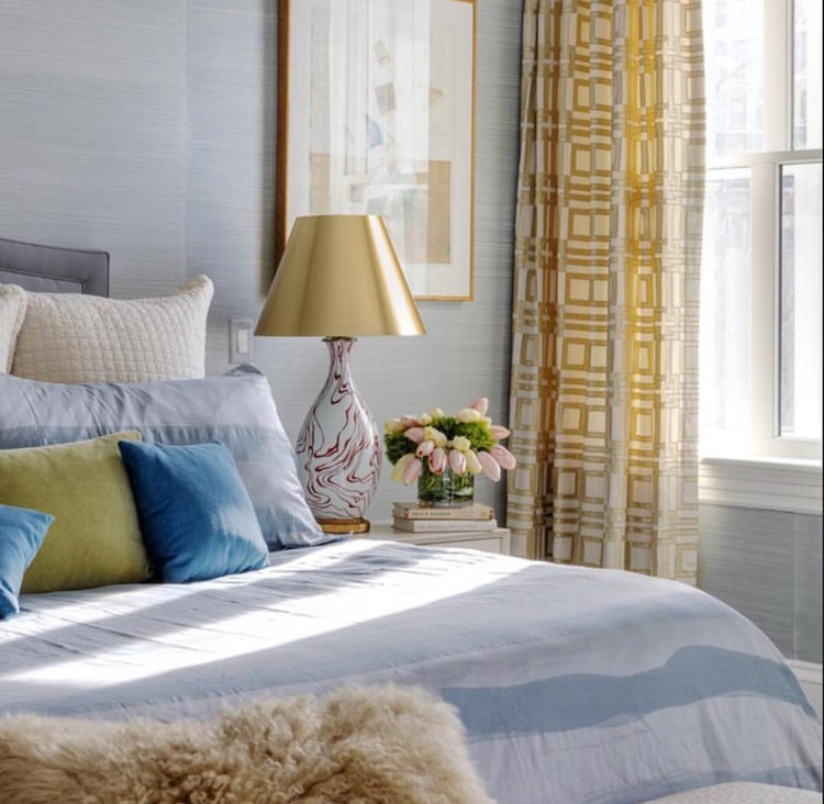 Bunny Williams Home Marbleized Table Lamp, Red (warehouse item)