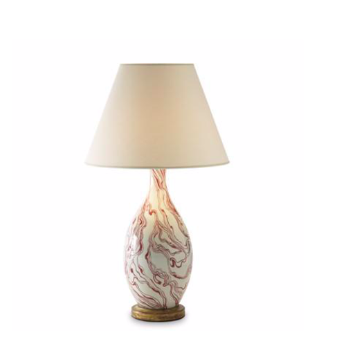Bunny Williams Home Marbleized Lamp (warehouse item - last chance!)