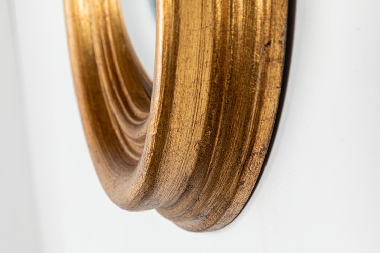 Gild & Co. Gold Convex Mirror 34″