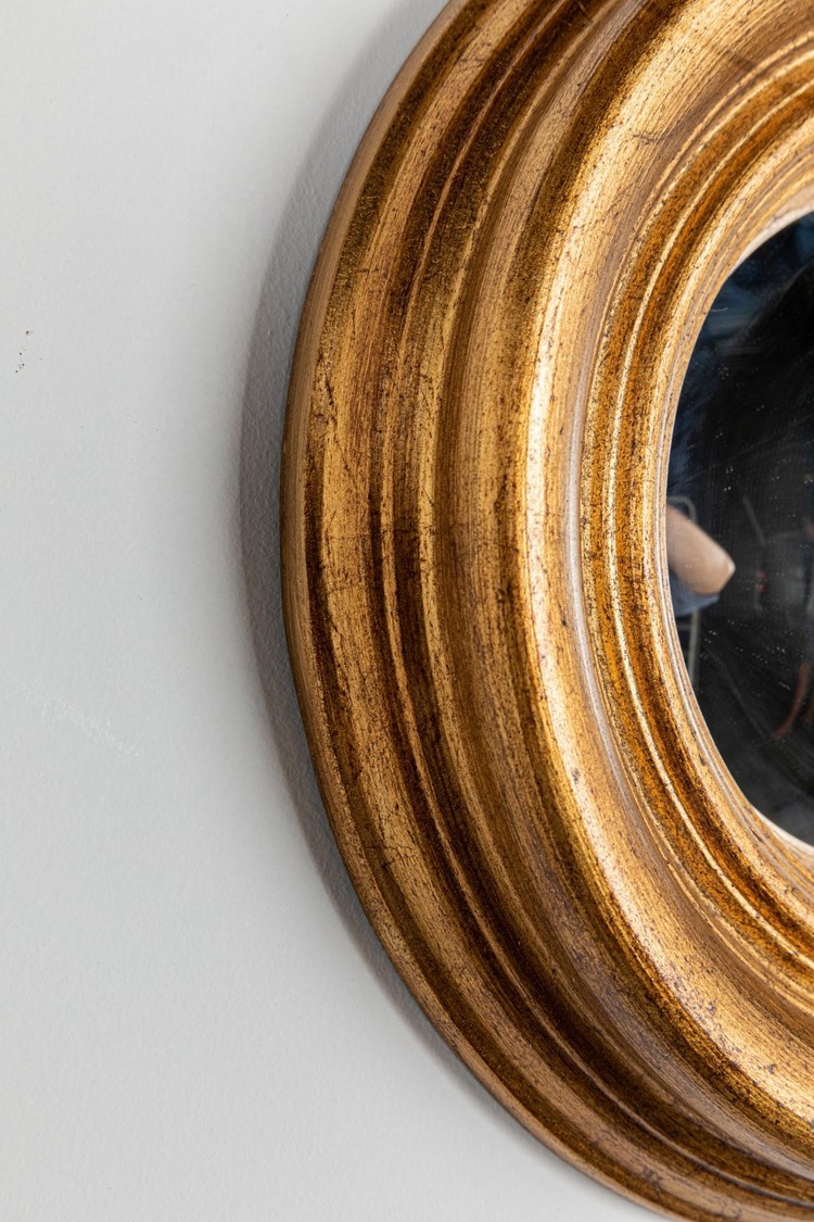 Gild & Co. Gold Convex Mirror 34″