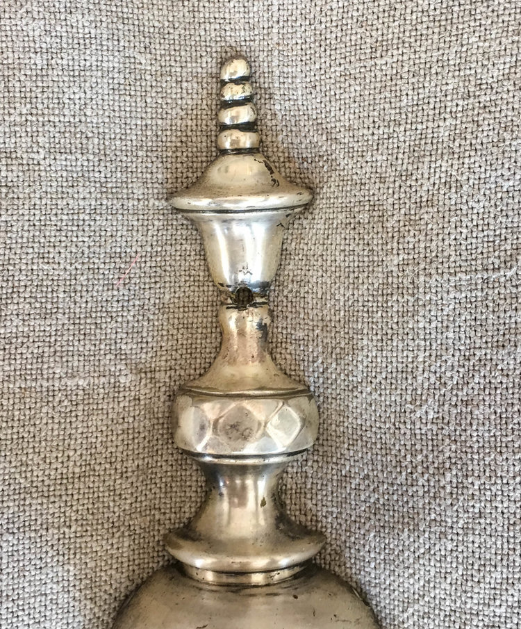 Antique French Silver Wall Sconce (2 available) - antique lighting