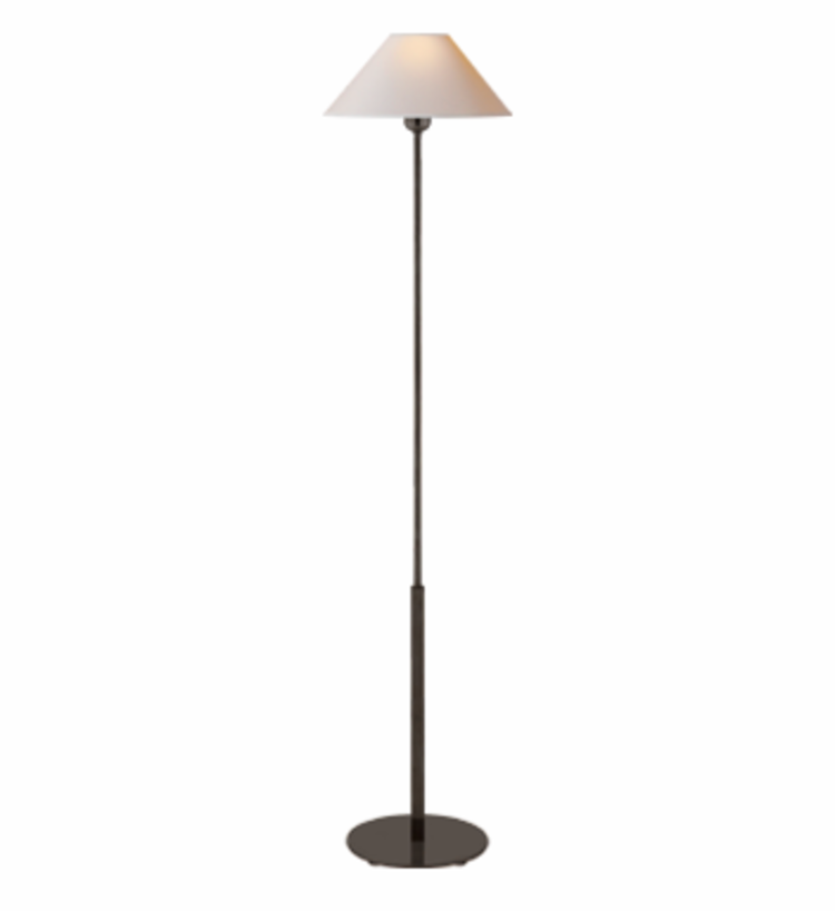 Hackney Floor Lamp, brass, bronze, nickel, Visual Comfort reading