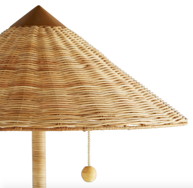 Terrace Floor Lamp in rattan