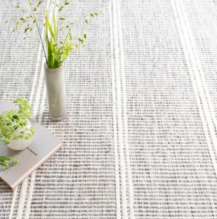 Malta Grey Woven Wool Rug