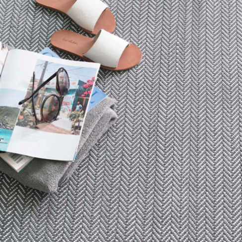 Herringbone Shale Indoor/Outdoor Rug