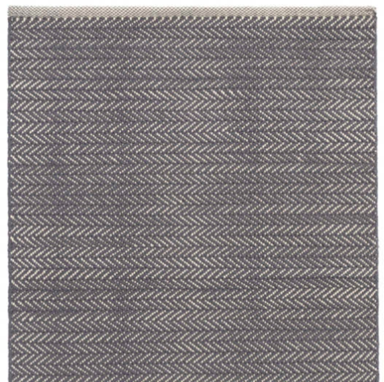 Woven Cotton Herringbone Shale Rug