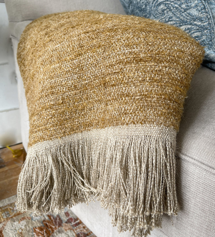 Nash Throw Blanket in Saffron