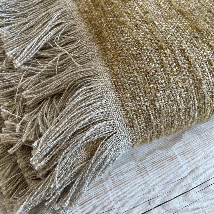 Nash Throw Blanket in Saffron