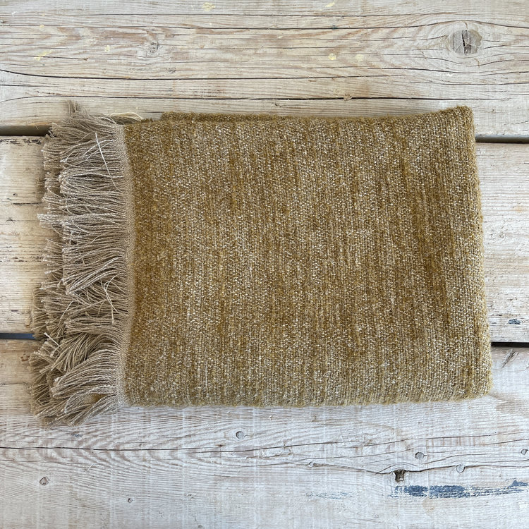 Nash Throw Blanket in Saffron