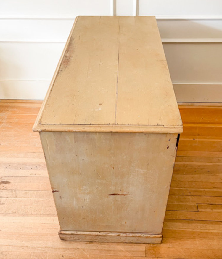 Antique English Desk with Original Paint