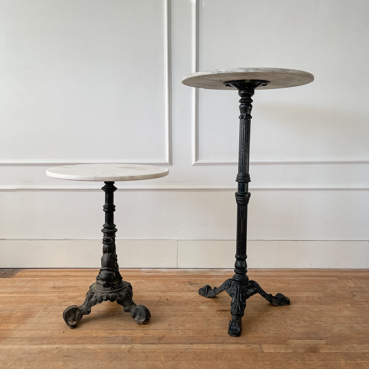 Vintage Marble Top Tall Table (in store now)