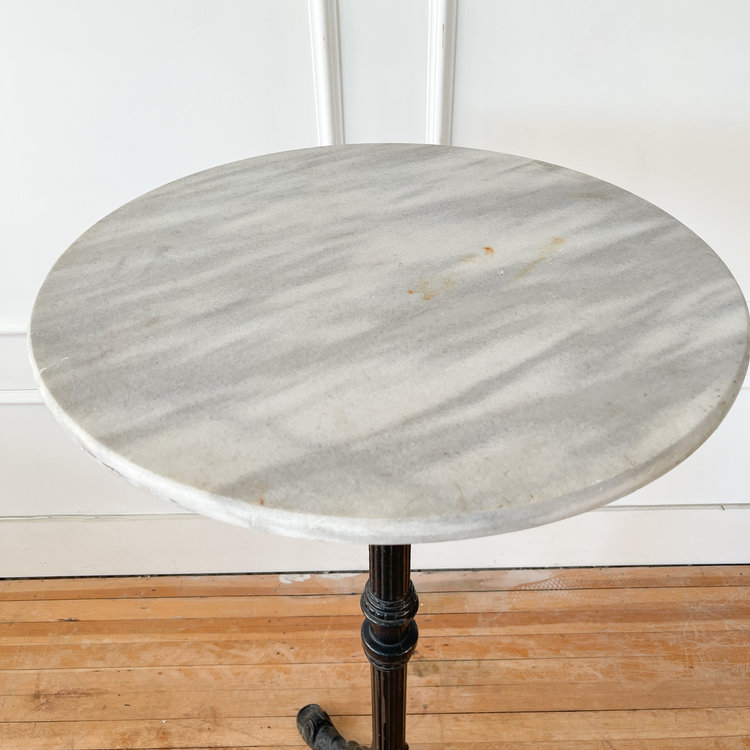 Vintage Marble Top Tall Table