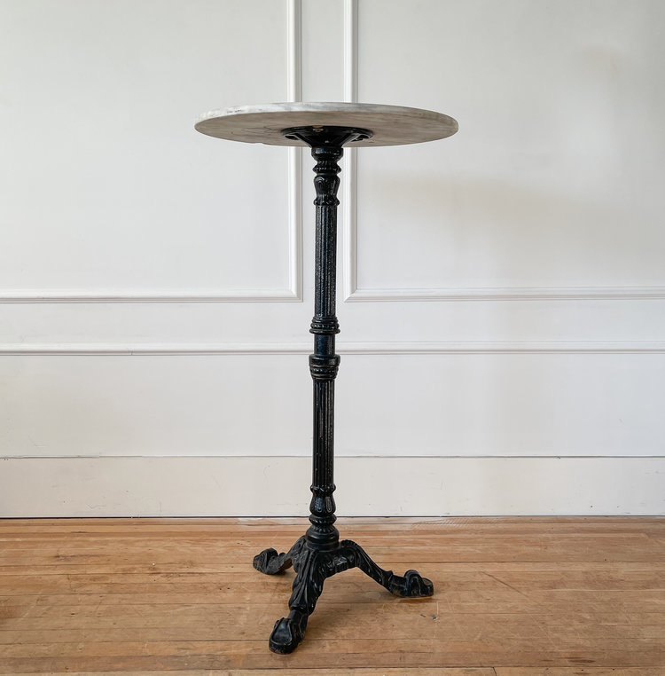 Vintage Marble Top Tall Table