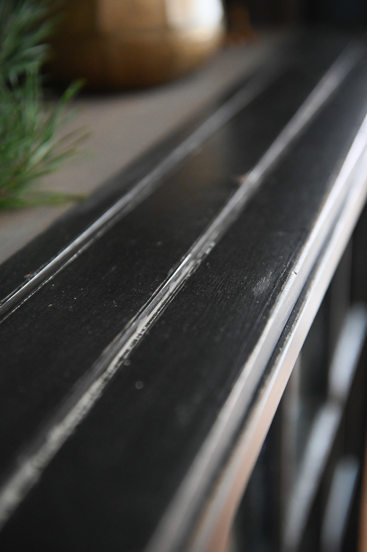 Substantial Antique Large Black Cabinet