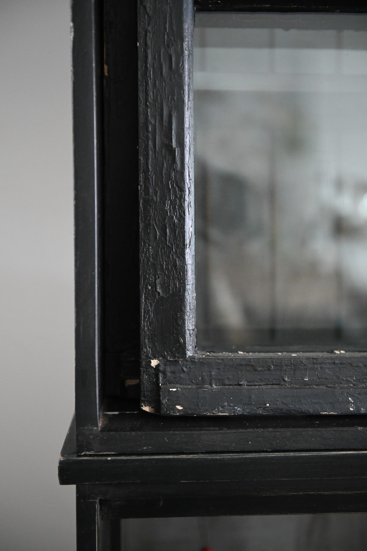 Substantial Antique Large Black Cabinet