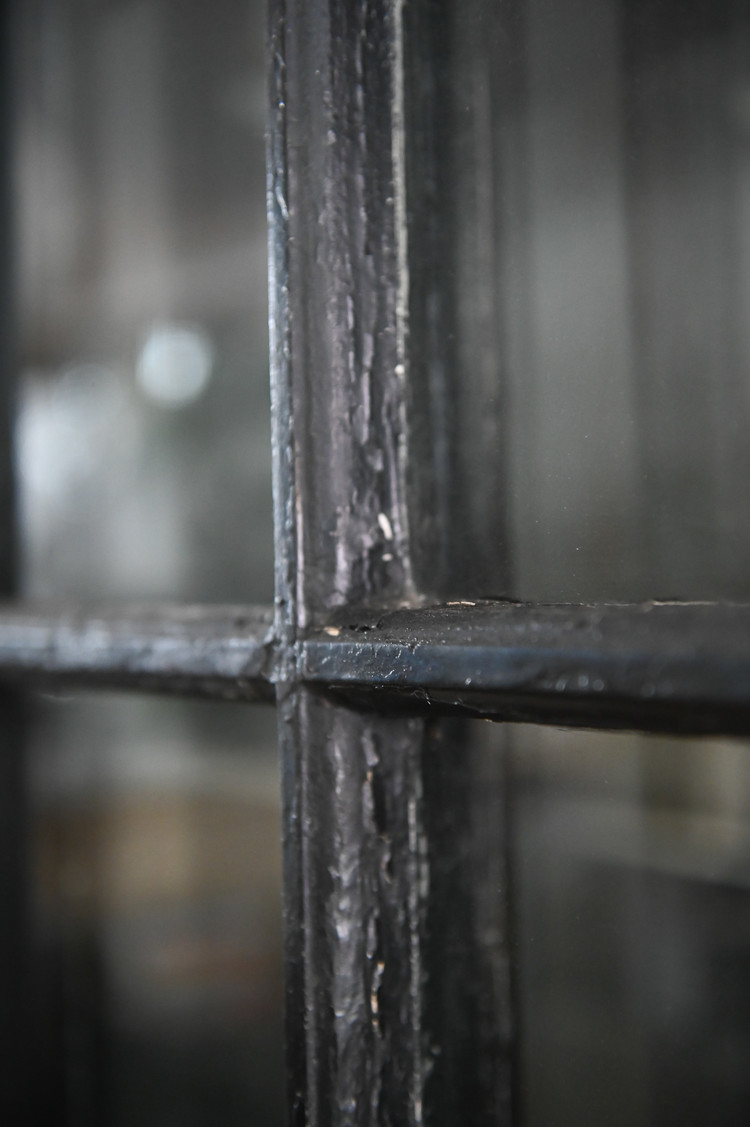 Antique Substantial Antique Large Black Cabinet