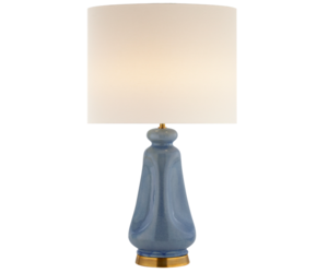 Kapila Table Lamp in Polar Blue Visual Comfort Aerin Lauder Gild