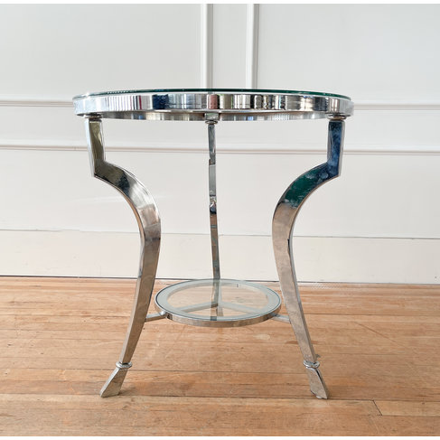 Vintage Chrome Side Table