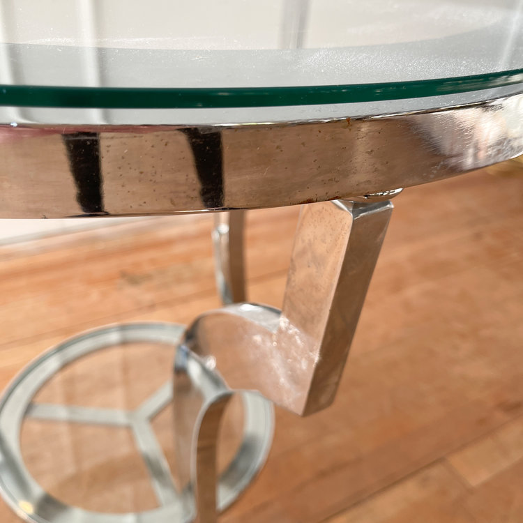 Vintage Chrome Side Table