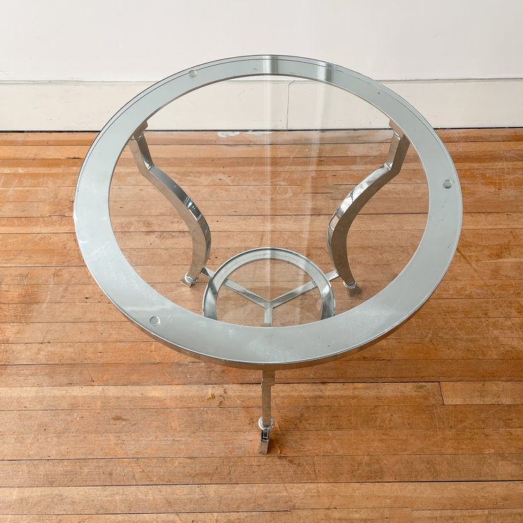 Vintage Chrome Side Table