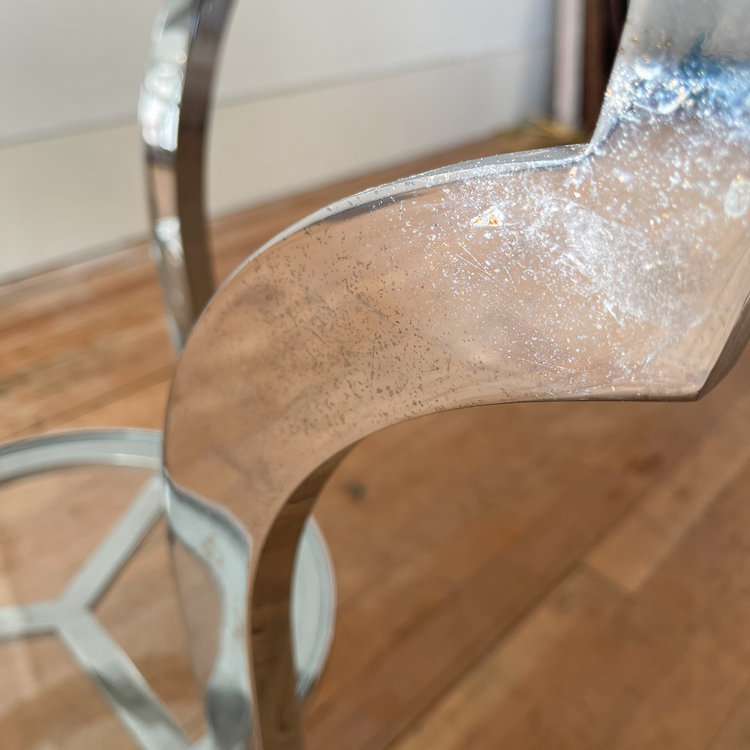 Vintage Chrome Side Table