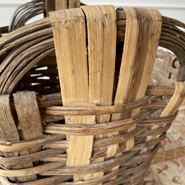 Antique Grape Harvest Basket from France