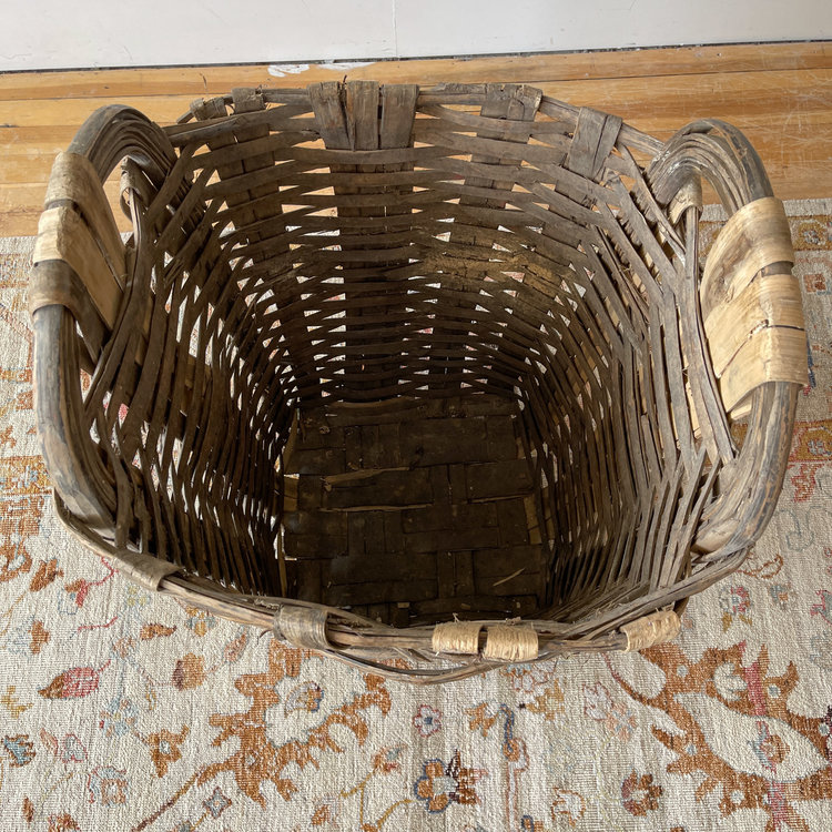 Antique Grape Harvest Basket from France