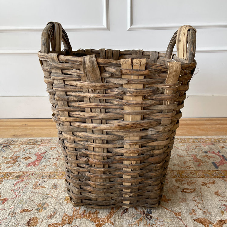 Antique Antique Grape Harvest Basket from France