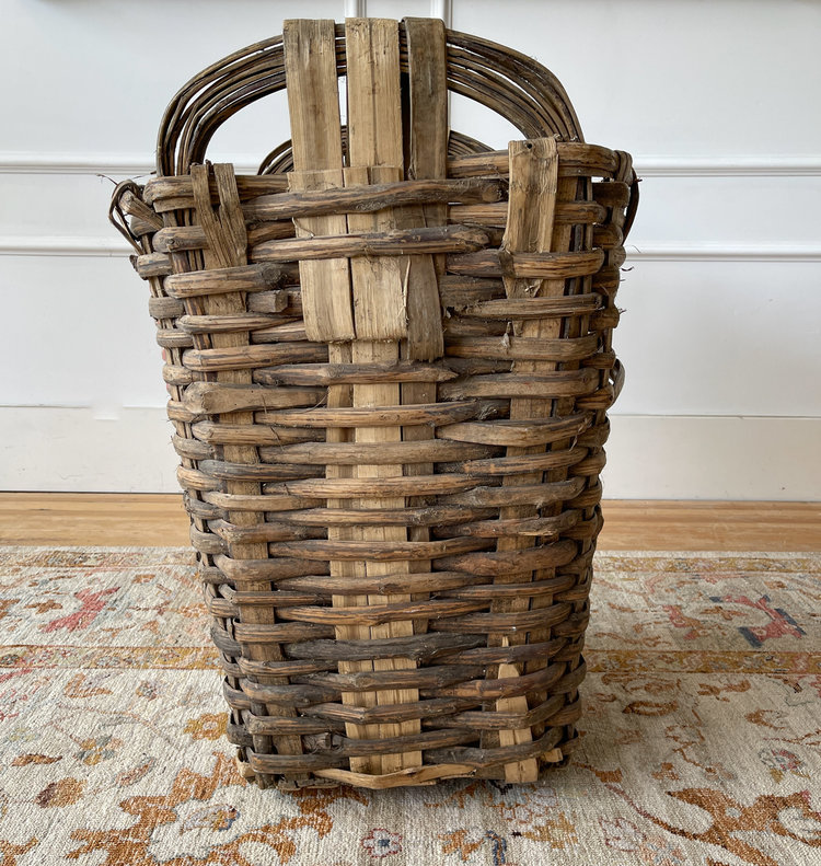 Antique Antique Grape Harvest Basket from France