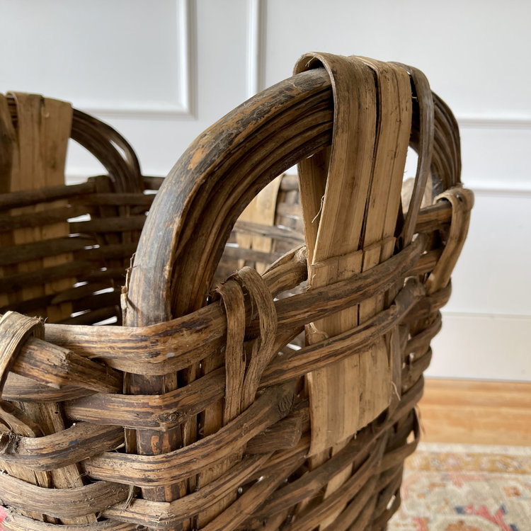 Antique French Grape Harvest Basket