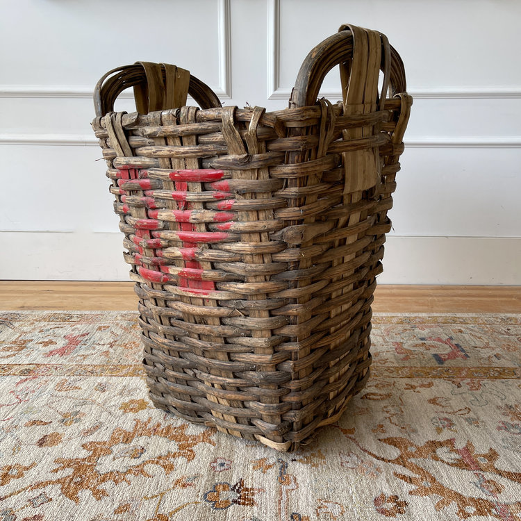 Antique Antique Grape Harvest Basket from France