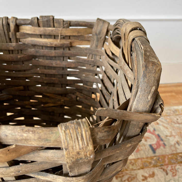Antique Grape Harvest Basket from France