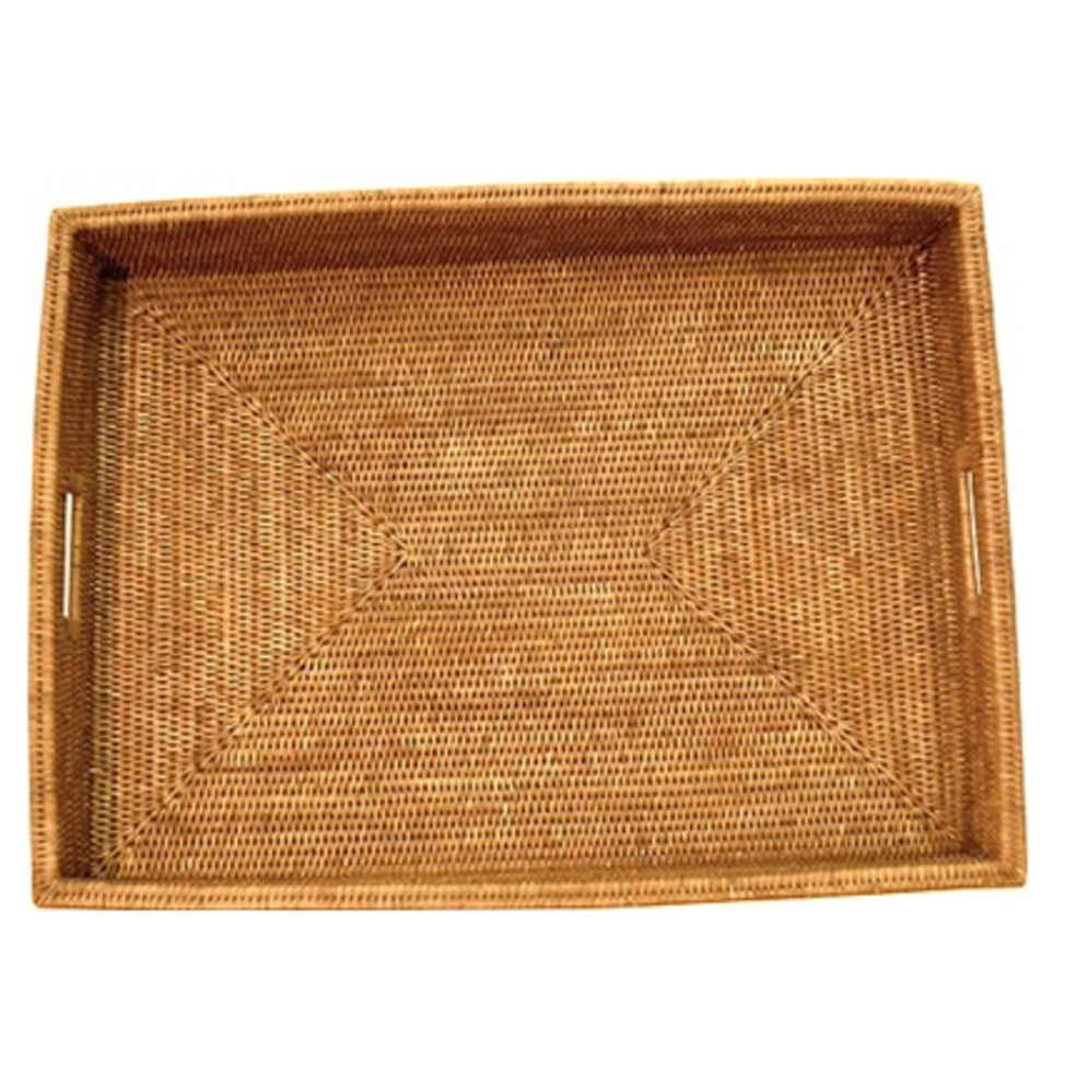 Small tray - gilded brass pocket tray Bamboo style ADNET - BAGUES