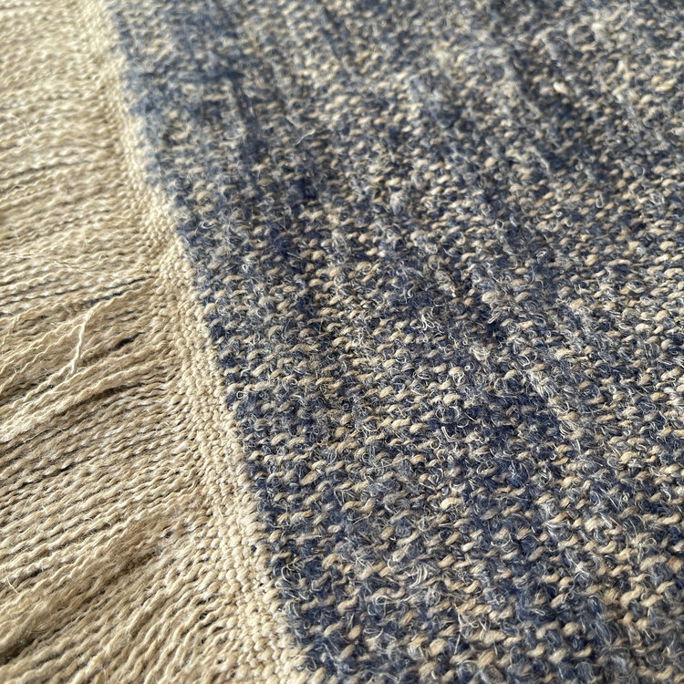 Nash Belgian Throw Blanket in Navy