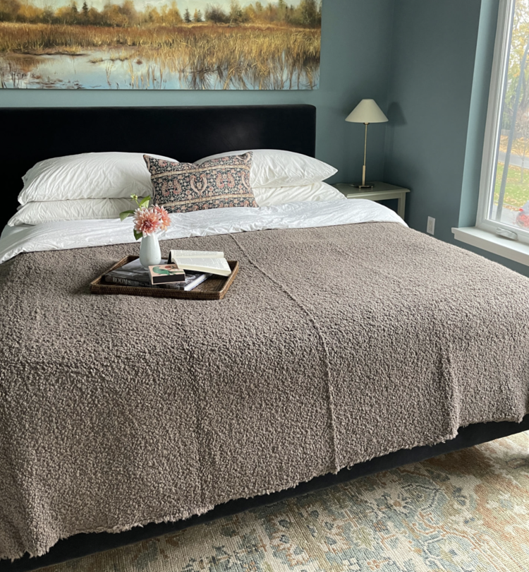 Kurlisuri Alpaca King Size Throw Blanket in Mink (warehouse item)