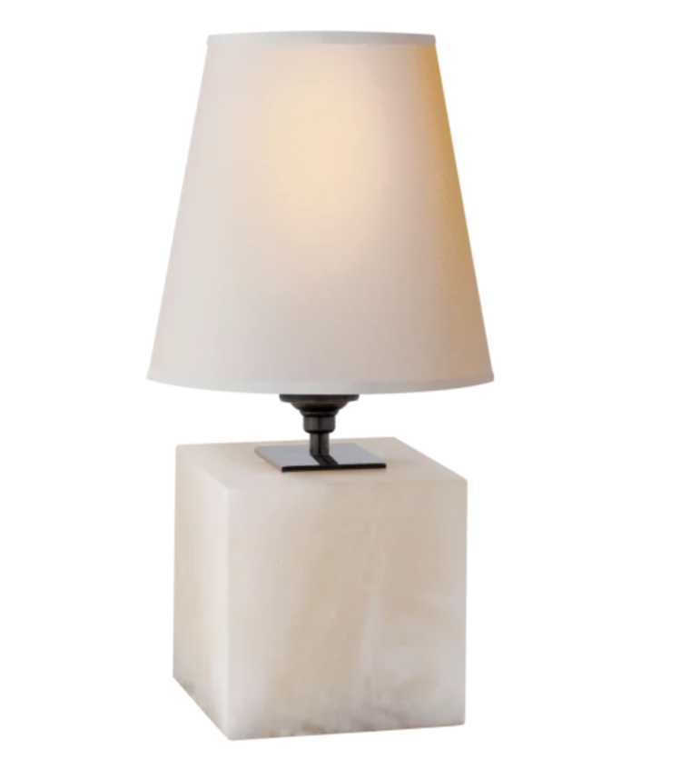 Visual Comfort Terri Cube Accent Lamp - Alabaster