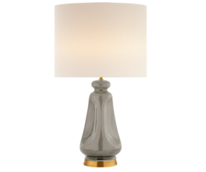 Kapila Table Lamp in Shellish Gray Gild Co