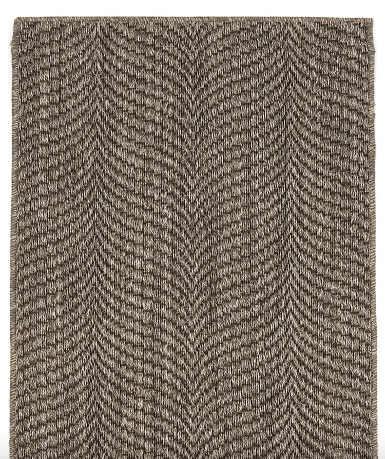 Sisal Wave Greige Woven Rug 3x5 - last chance