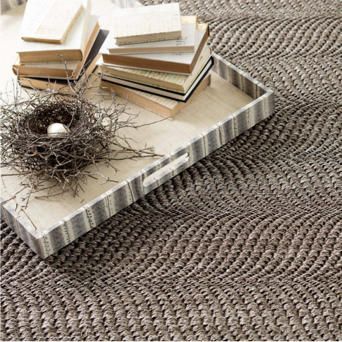 Sisal Wave Greige Rug (3x5 in stock)
