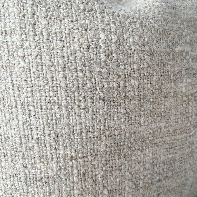 Colefax & Fowler Kingsley Cushion in Bone 24x24"