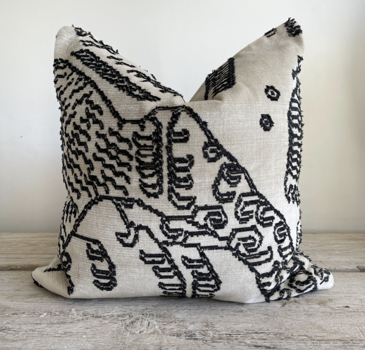 Dedar Tiger Mountain Silk Velvet Pillow - Custom Order