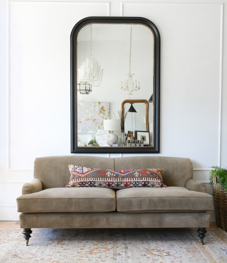 Black & Gold Napoleon Mirror Large