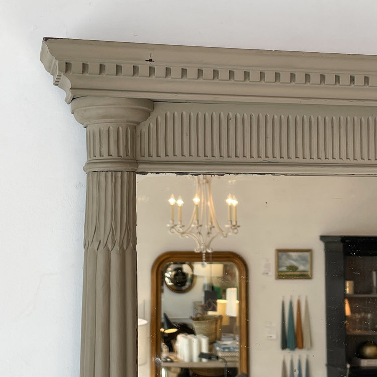 Substantial Antique Classical English Mirror