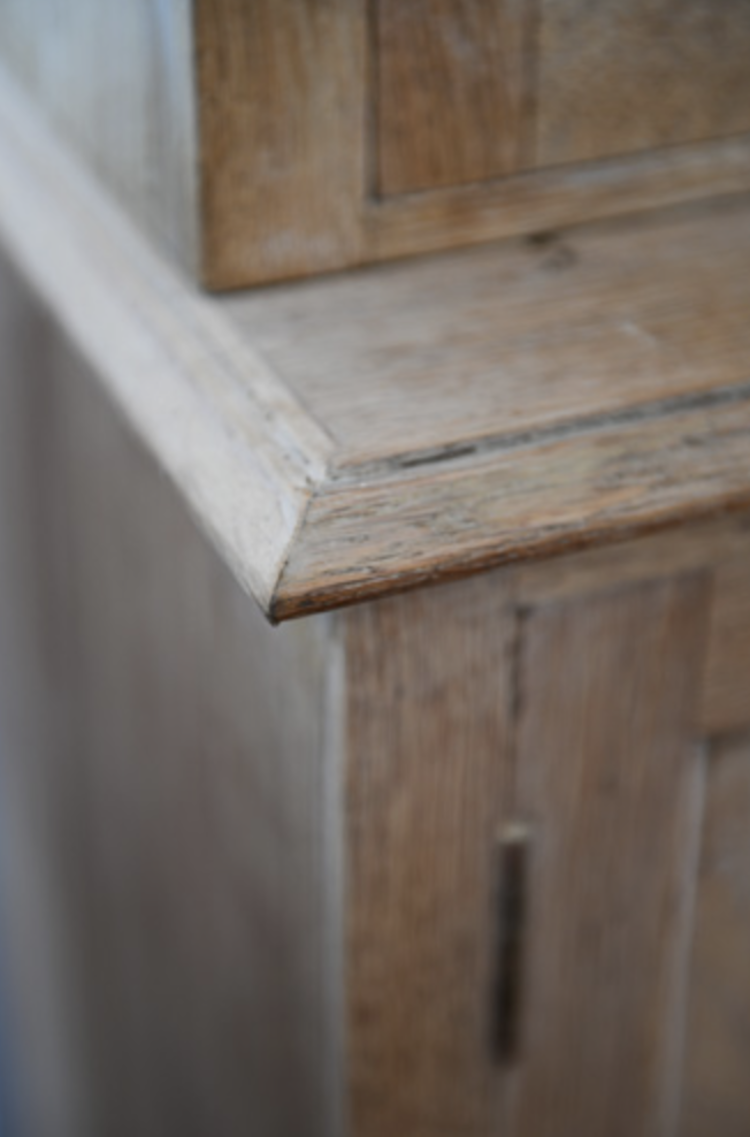 Antique Bleached Oak Bibliotheque Cabinet SOLD