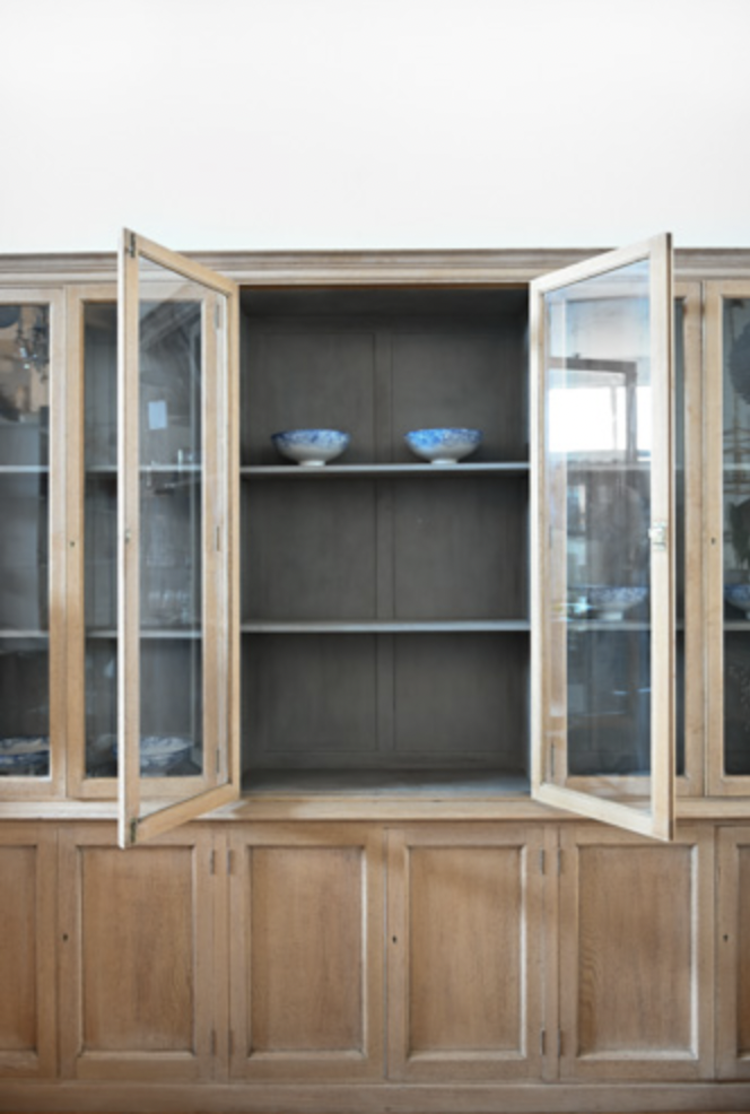 Antique Bleached Oak Bibliotheque Cabinet SOLD