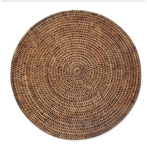 Matahari Home Rattan Placemat in Antique Brown