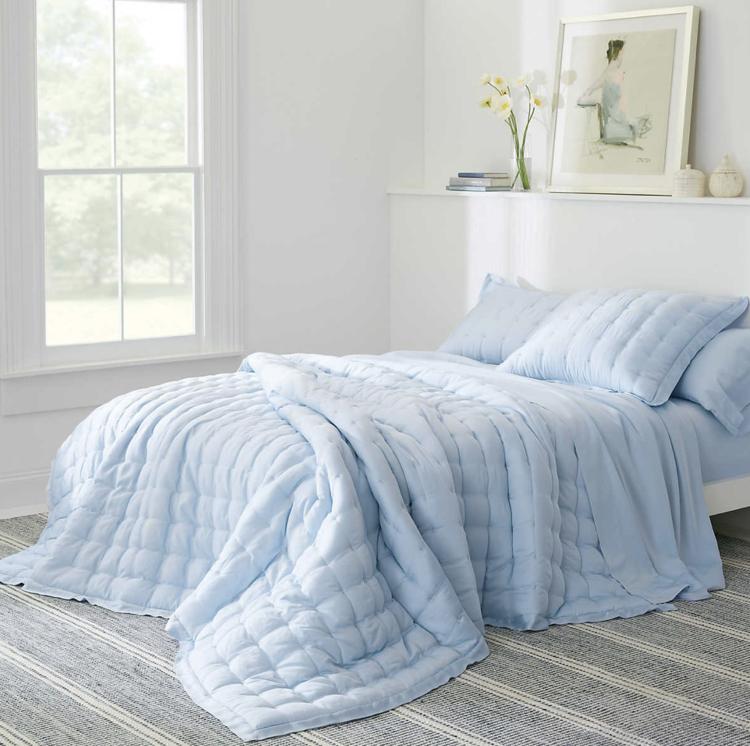 Malta Blue Woven Wool Rug (2x3 & 2.5x8 in stock)