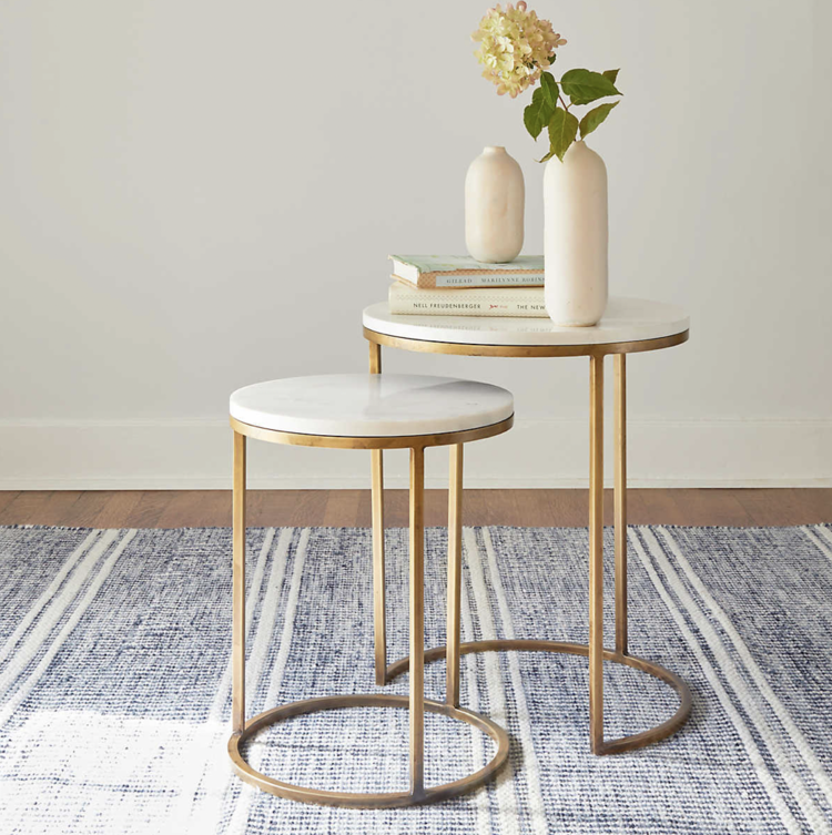 Malta Blue Woven Wool Rug (2.5x8 in-stock)